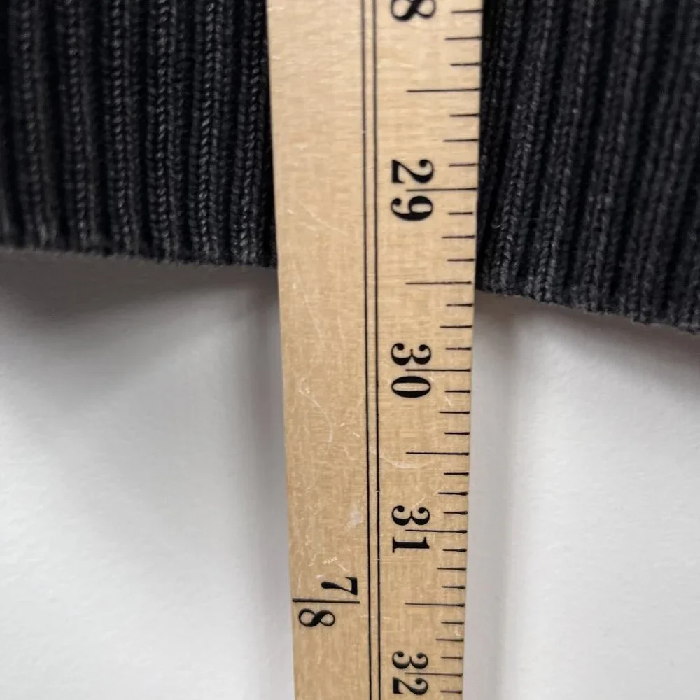 BKE 1/4 Zip Sweater Mens‎ XL Athletic Fit Black 100% Cotton Winter